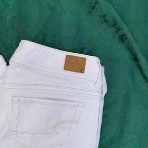 white american eagle bootcutt jeans